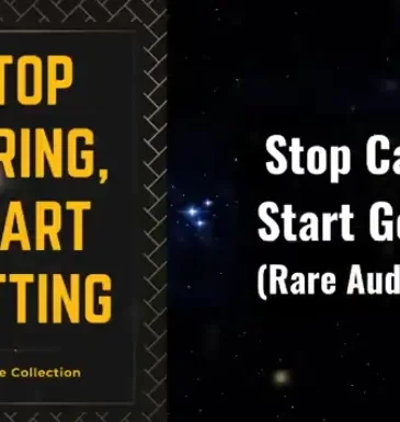 Stop Caring, Start Getting